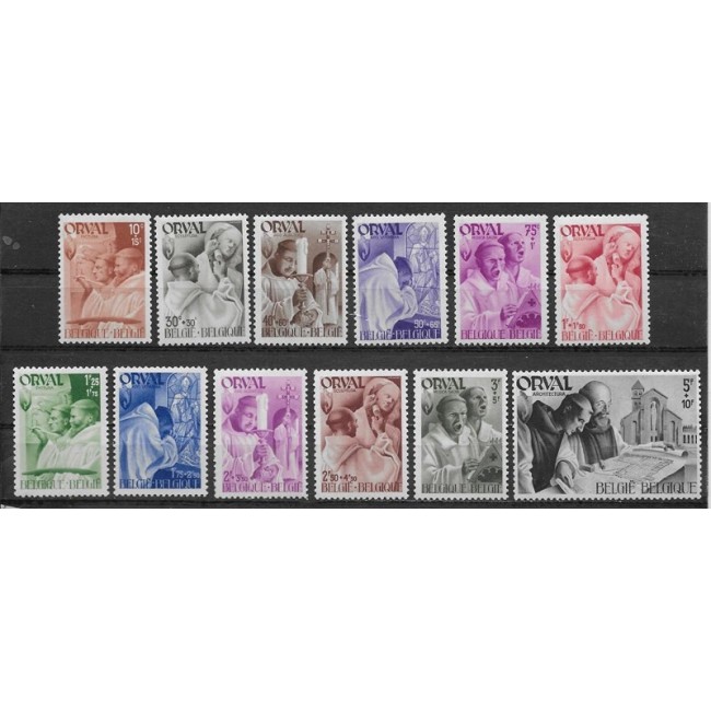Belgia 1941 - Abația Orval, serie neuzata Belgia 1941 - Abația Orval, serie neuzata