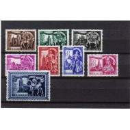 Belgia 1943 - Statui cu Sf. Martin, biserici, serie neuzata