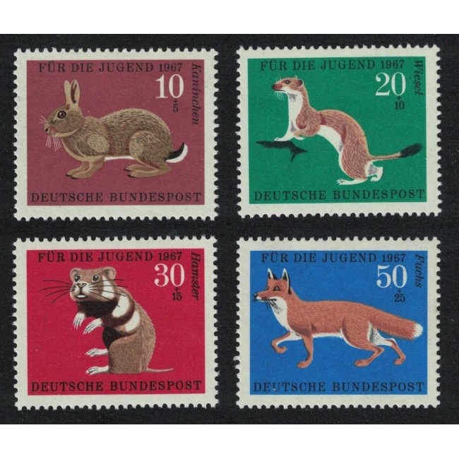 Bundes 1967 - Fauna, animale, serie neuzata Bundes 1967 - Fauna, animale, serie neuzata
