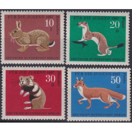 Berlin 1967 - Fauna, animale, serie neuzata Berlin 1967 - Fauna, animale, serie neuzata
