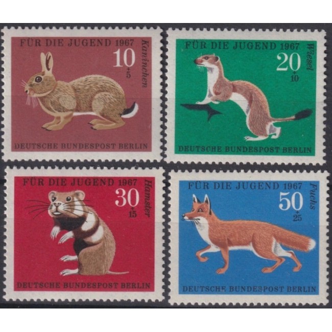 Berlin 1967 - Fauna, animale, serie neuzata Berlin 1967 - Fauna, animale, serie neuzata