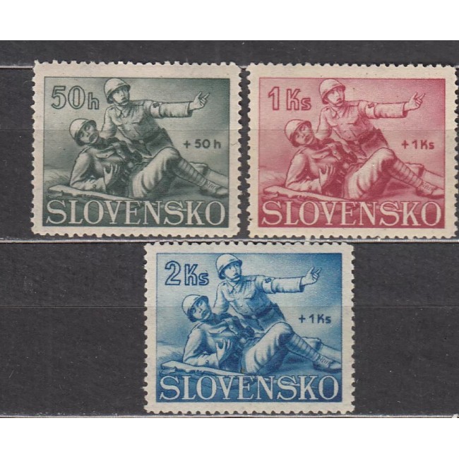 Slovacia 1941 - Crucea Rosie, serie neuzata Slovacia 1941 - Crucea Rosie, serie neuzata