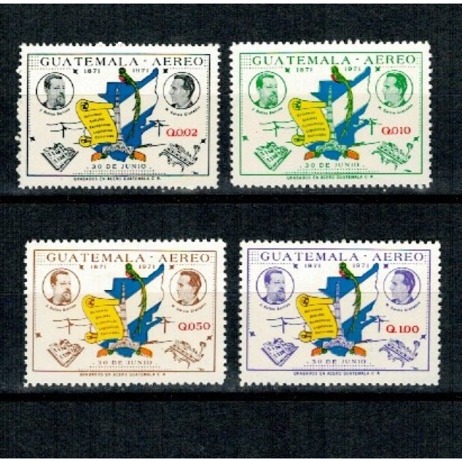 Guatemala 1971 - Posta Aeriana, serie neuzata Guatemala 1971 - Posta Aeriana, serie neuzata