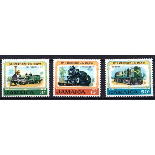 Jamaica 1970 - Locomotive, serie neuzata Jamaica 1970 - Locomotive, serie neuzata
