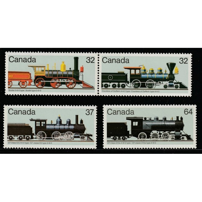 Canada 1984 - Locomotive, serie neuzata Canada 1984 - Locomotive, serie neuzata
