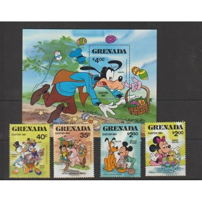 Grenada 1981 - Pasti, Disney, desene animate, serie si colita neuzata Grenada 1981 - Pasti, Disney, desene animate, serie si colita neuzata