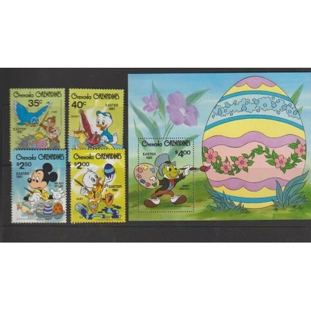 Grenada Grenadines 1981 - Pasti, Disney, desene animate, serie si colita neuzata Grenada Grenadines 1981 - Pasti, Disney, desene animate, serie si colita neuzata
