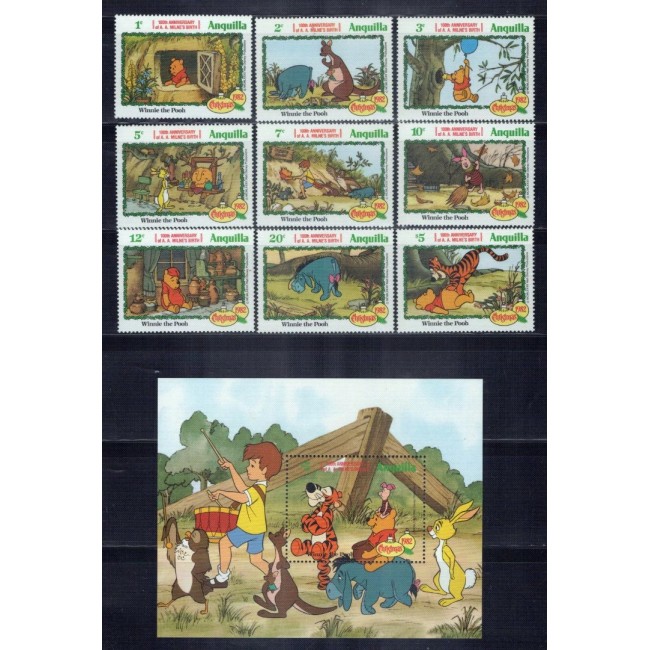 Anguilla 1982 - Crăciun, Disney, serie si colita neuzata