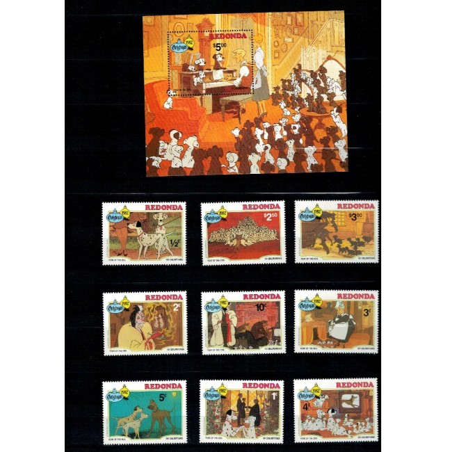 Redonda 1982 - Crăciun, Disney, desene animate, serie si colita neuzata