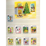 Caicos Islands 1983 - Crăciun, Disney, desene animate, serie si colita neuzata