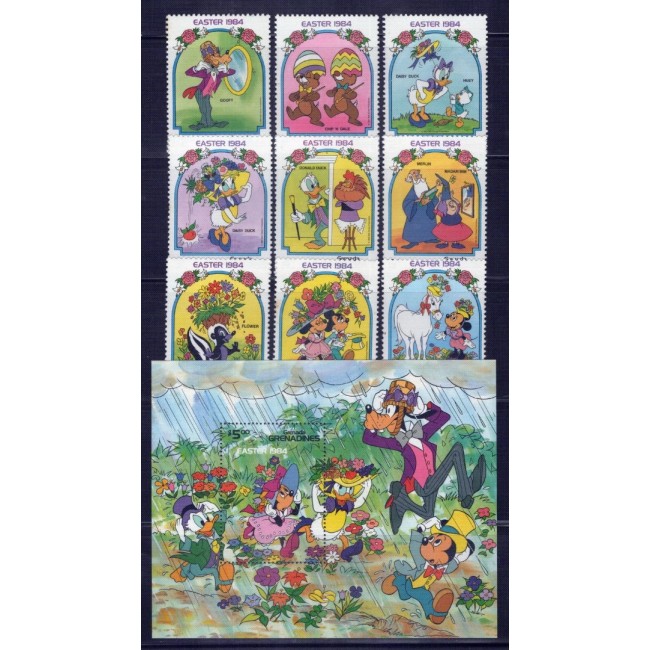 Grenada Grenadines 1984 - Pasti, Disney, serie si colita neuzata Grenada Grenadines 1984 - Pasti, Disney, serie si colita neuzata