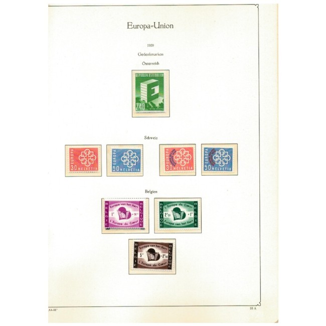 Europa, CEPT 1956-1975 - Colecție timbre neuzate in album Europa, CEPT 1956-1975 - Colecție timbre neuzate in album