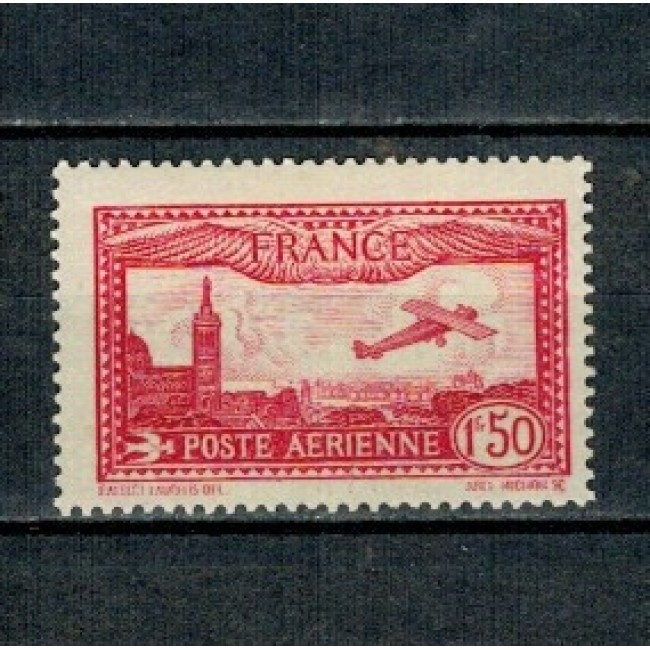 Franta 1930 - Posta Aeriana, avion, nestampilat, cu sarniera