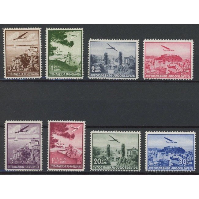 Iugoslavia 1937 - Posta Aeriana, avioane, serie neștampilata cu sarniere Iugoslavia 1937 - Posta Aeriana, avioane, serie neștampilata cu sarniere