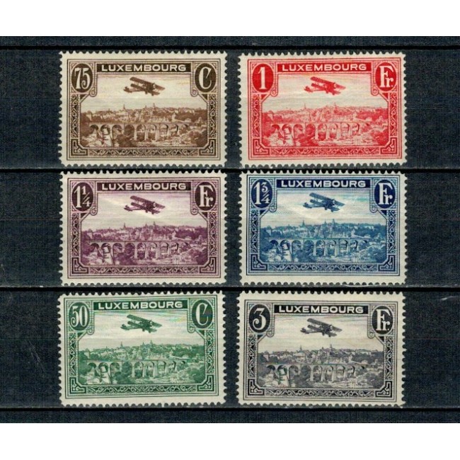 Luxemburg 1931 - Posta Aeriana, avion, aviație, serie neștampilata cu șarniere