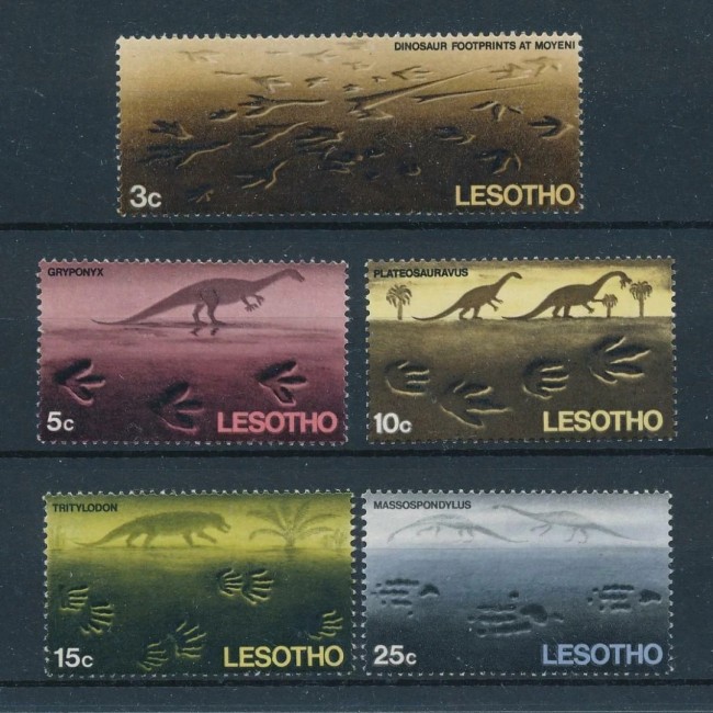 Lesotho 1970 - Fauna preistorica, serie neuzata Lesotho 1970 - Fauna preistorica, serie neuzata