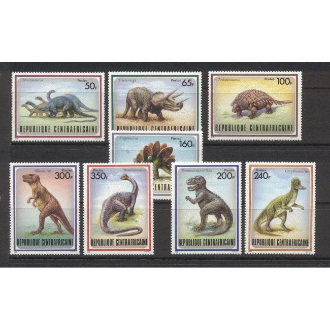 Centrafricaine Republic 1988 - Fauna preistorica, serie neuzata