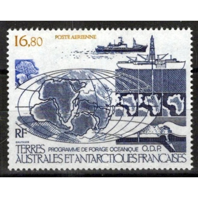 French South and Antarctic Terr. 1987 - Ocean Drilling Programe, neuzat French South and Antarctic Terr. 1987 - Ocean Drilling Programe, neuzat