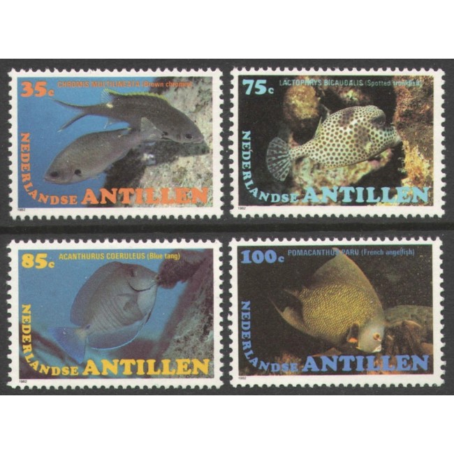 Antilele Olandeze 1982 - Pești, serie neuzata Antilele Olandeze 1982 - Pești, serie neuzata