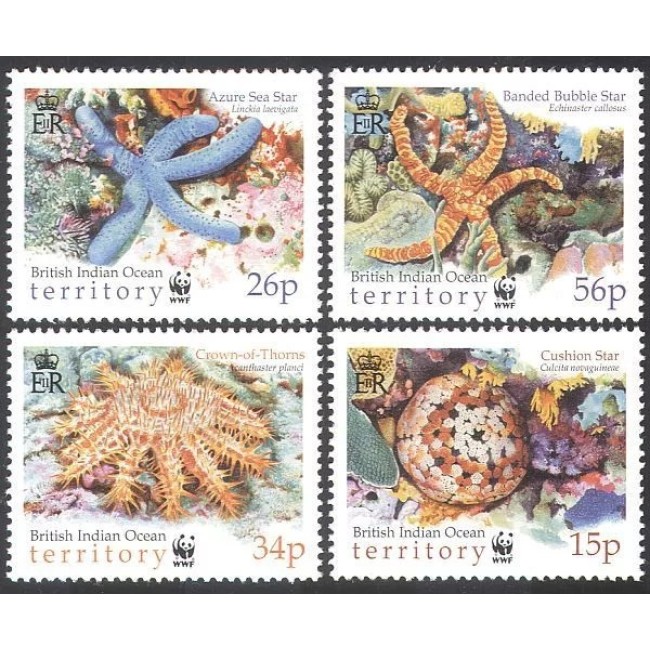 British Indian Ocean Territory 2001 - Fauna WWF, serie neuzata