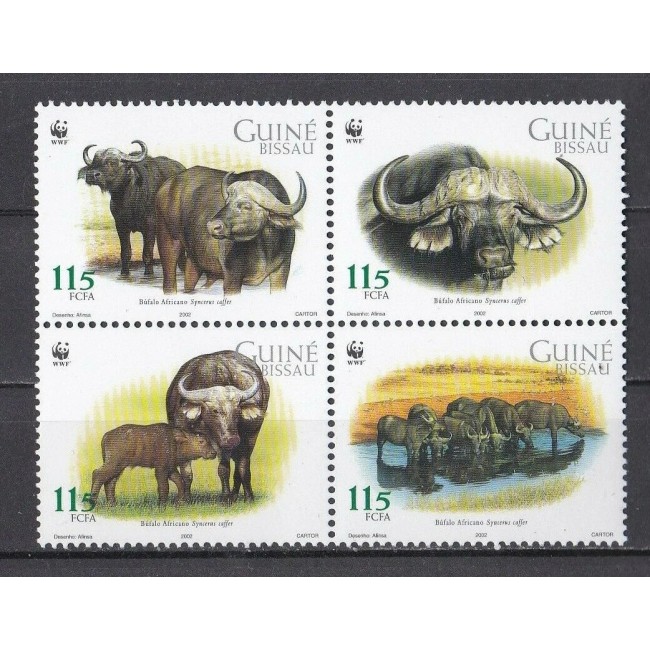 Guinea Bissau 2002 - Fauna WWF, animale, serie neuzata