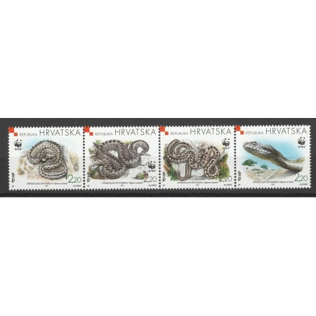 Croatia 1999 - Fauna WWF, șerpi, serie neuzata Croatia 1999 - Fauna WWF, șerpi, serie neuzata