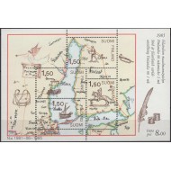 Finlanda 1985 - Harta, Expo Finlandia, bloc neuzat