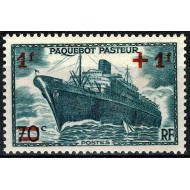 Franta 1941 - Paquebot Pasteur, vapor, neuzat