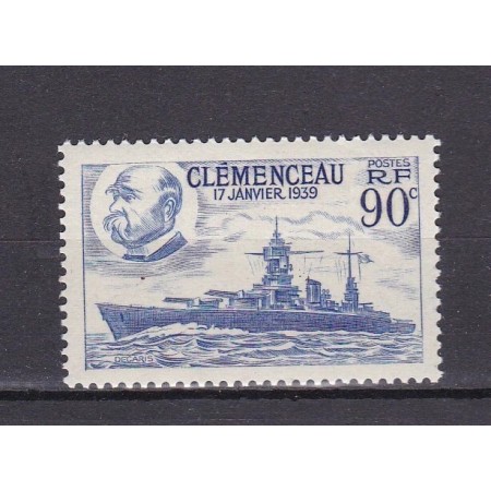 Franta 1939 - Battleship Clemenceau, neuzat Franta 1939 - Battleship Clemenceau, neuzat