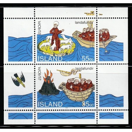 Islanda 1994 - Europa, CEPT, colita neuzata Islanda 1994 - Europa, CEPT, colita neuzata