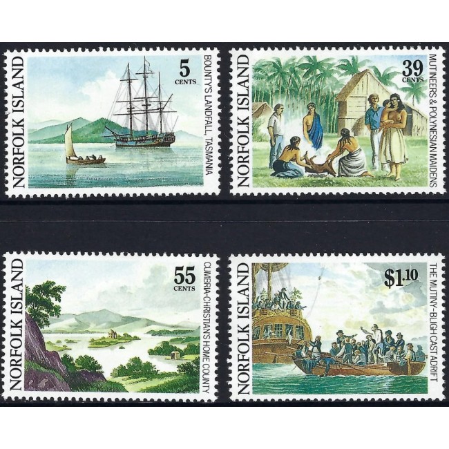Norfolk Island 1989 - Mutiny on the Bounty, istorie, serie neuzata Norfolk Island 1989 - Mutiny on the Bounty, istorie, serie neuzata