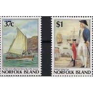Norfolk Island 1988 - Aniversarea colonizării, istorie, serie neuzata