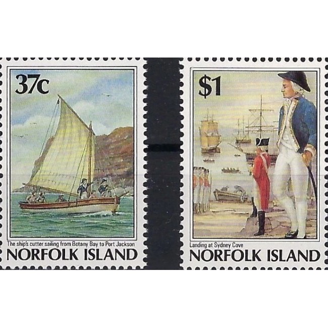 Norfolk Island 1988 - Aniversarea colonizării, istorie, serie neuzata Norfolk Island 1988 - Aniversarea colonizării, istorie, serie neuzata