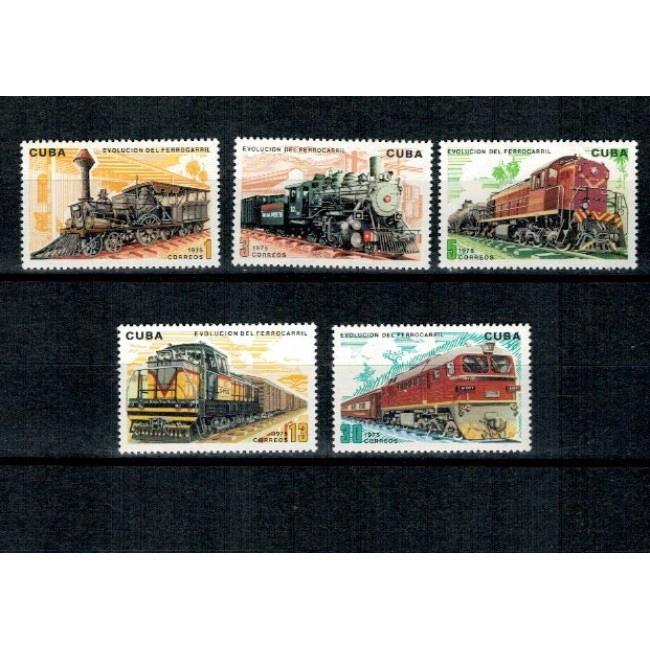 Cuba 1975 - Locomotive, trenuri, serie neuzata