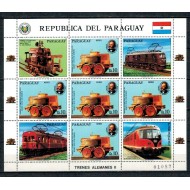 Paraguay 1986 - Locomotive, minicoala neuzata