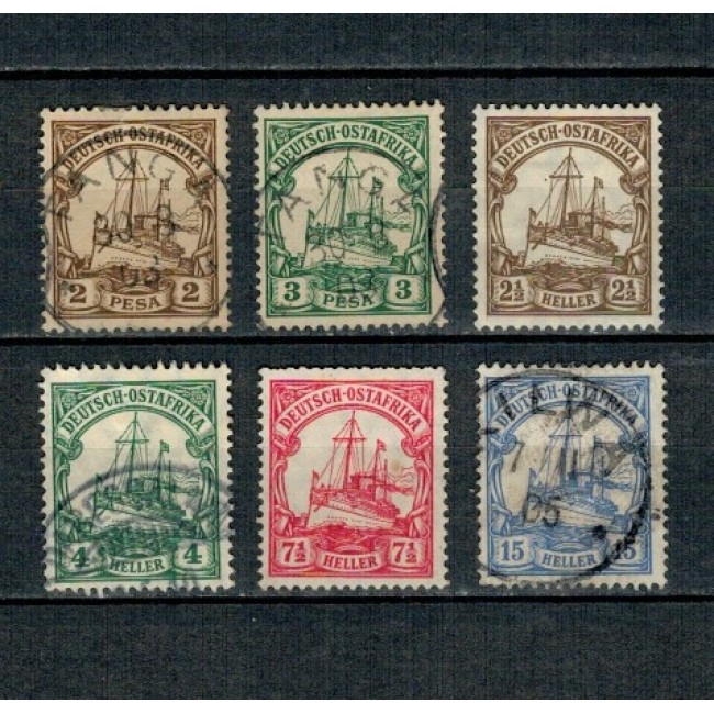 Deutsch-Ostafrika 1900-1919 - Mic lot timbre stampilate si nestampilate