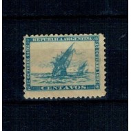 Argentina 1892 - Aniversare descoperirea Americii, 2c nestampilat, cu sarniera