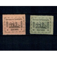 Venezuela 1903 - Emisiune locala Maturin, Mi34-35 nestampilate, cu sarniere