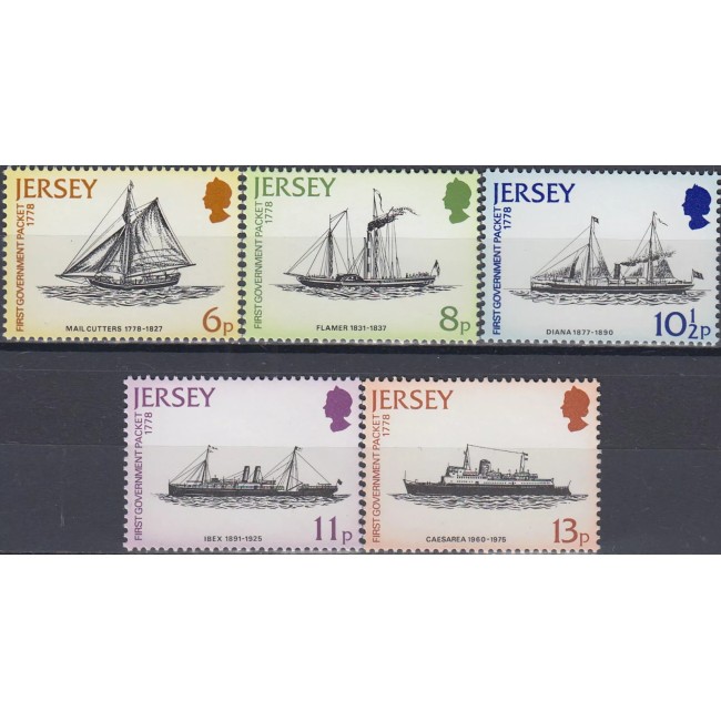 Jersey 1978 - Vapoare, serie neuzata Jersey 1978 - Vapoare, serie neuzata