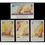 Alderney 1992 - Vapoare, Bătălia de la Hogue, serie neuzata