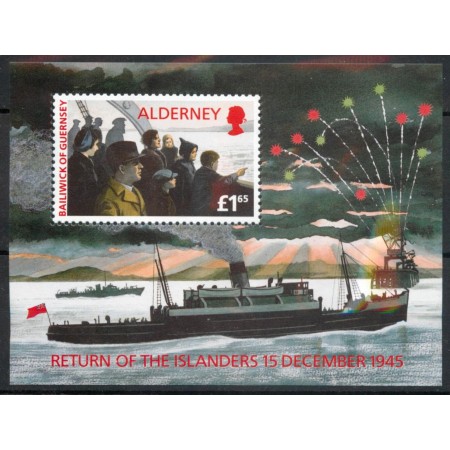 Alderney 1995 - Vapoare, sfârșitul războiului, colita neuzata Alderney 1995 - Vapoare, sfârșitul războiului, colita neuzata