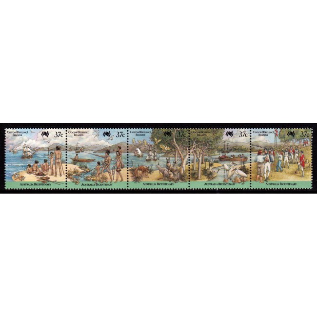Cocos (Keeling) Islands 1988 - Bicentenarul Australiei, serie neuzata Cocos (Keeling) Islands 1988 - Bicentenarul Australiei, serie neuzata