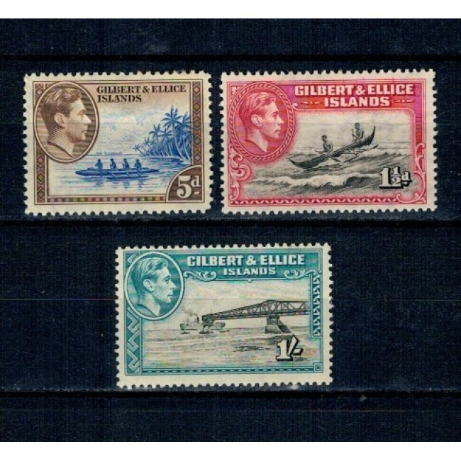 Gilbert & Ellice Islands 1939/1955 - Uzuale, George VI, nestampilate