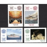 Nevis 1988 - Lloyd's of London, vapoare, serie neuzata