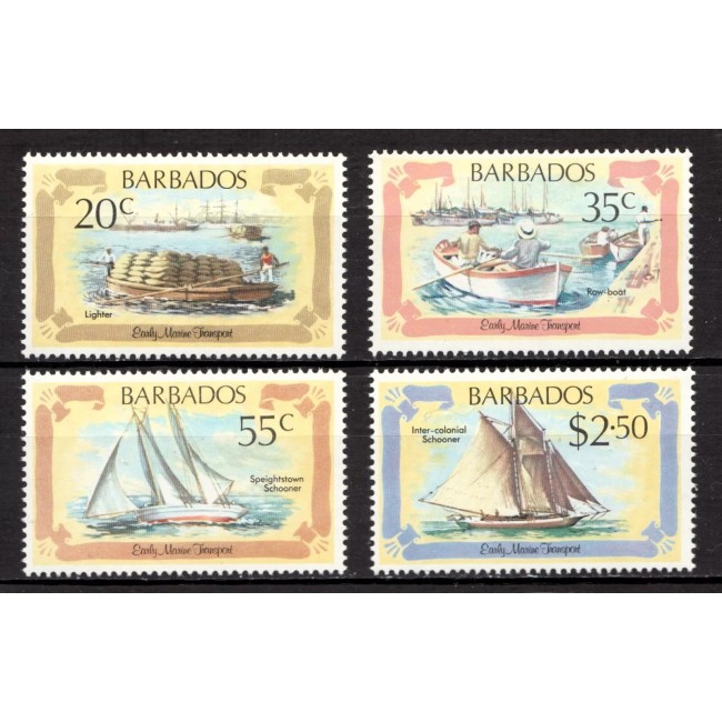 Barbados 1982 - Vapoare, bărci, transport, serie neuzata Barbados 1982 - Vapoare, bărci, transport, serie neuzata