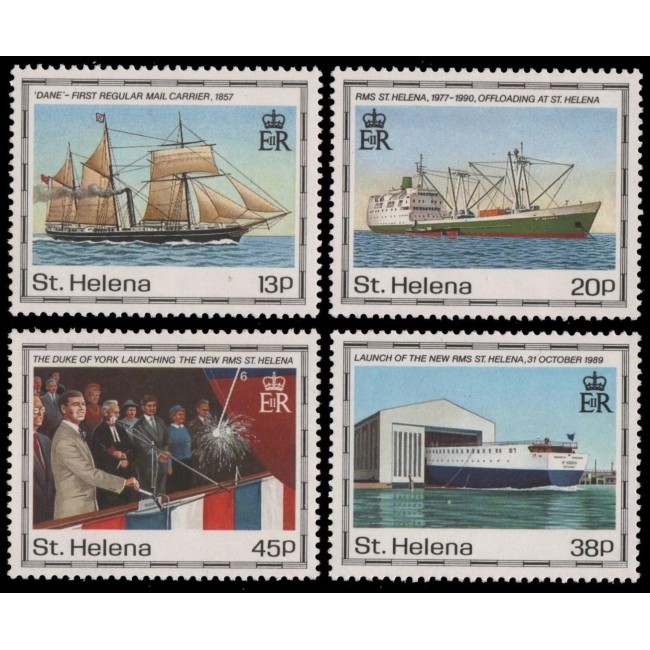 St. Helena 1990 - Vapoare, transport, serie neuzata
