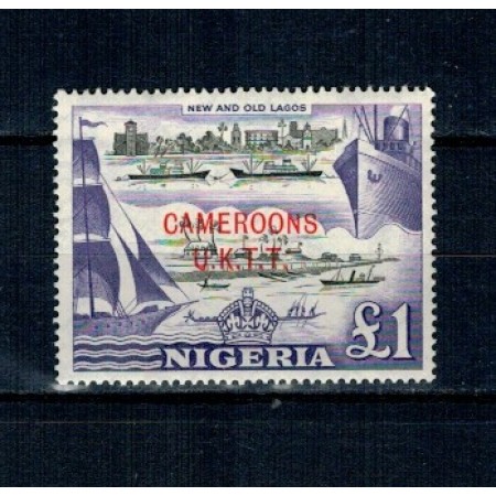 Cameroun 1960 - Supratipar pe Nigeria, Mi.No.12 neuzat Cameroun 1960 - Supratipar pe Nigeria, Mi.No.12 neuzat