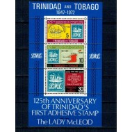 Trinidad Tobago 1972 - Timbru pe timbru, bloc neuzat