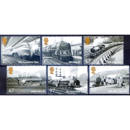 Marea Britanie 2010 - Locomotive cu abur, serie neuzata Marea Britanie 2010 - Locomotive cu abur, serie neuzata