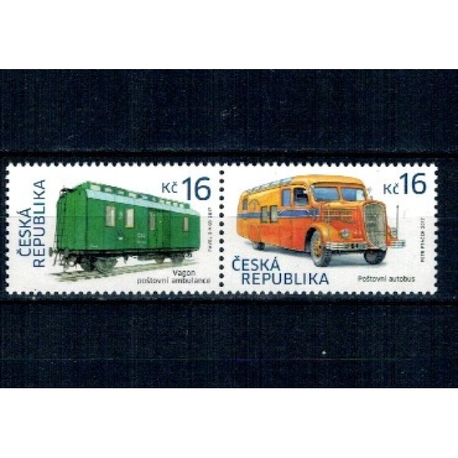 Cehia 2017 - Transport, vagon, camion, serie neuzata Cehia 2017 - Transport, vagon, camion, serie neuzata
